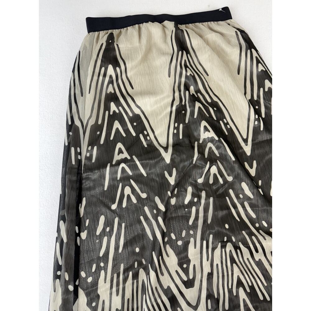 Vintage Express Maxi Skirt Women S Black white 90s Boho Festival